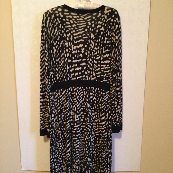 Esprit Collection Dress Animal Print Sweater Style Dress - Picture 2 of 4